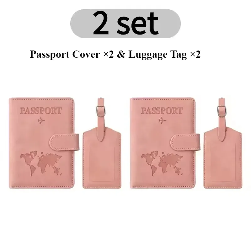 porte-passeport anti-rfid en cuir pu résistant à l'eau avec fentes pour cartes sim pour femmes, idéal pour les vacances en famille ou comme cadeau de mariage