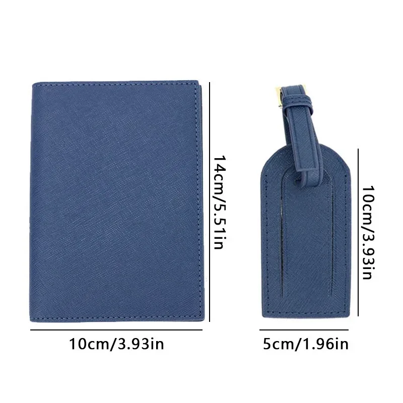 couverture de passeport personnalisée, ensemble d'étiquettes à bagages, porte-passeport, étiquette de valise de voyage, accessoires de voyage légers, embarquement