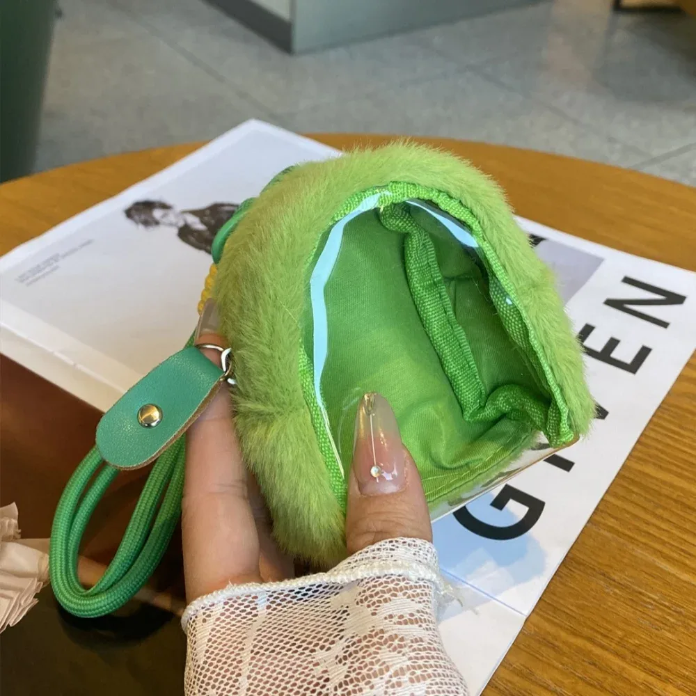 sac de marche pour poupée, porte-clés de dessin animé, sac de rangement pour poupée, sac d'exposition transparent pour voyage, organisation pour enfants