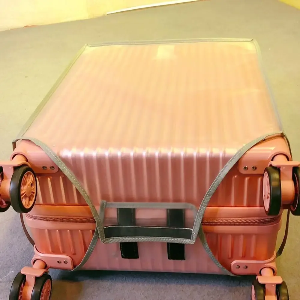 housse de protection pour bagages de voyage de 16 à 28 pouces, en pvc imperméable, transparente, anti-poussière, pour valise