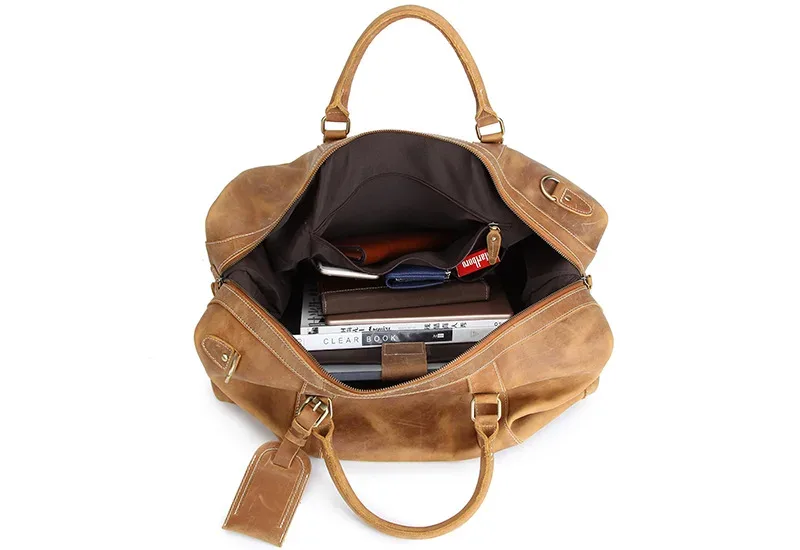 sac de voyage pour homme en cuir véritable crazy horse vintage, grand sac de voyage, sac de sport pour homme, sac de nuit, sac de week-end, grand modèle m110