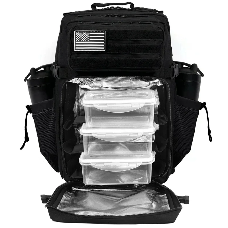 sac dos rouge bandes noires poche latérale bretelles ajustables compartiments multiples oxford université imperméable usage sport voyage