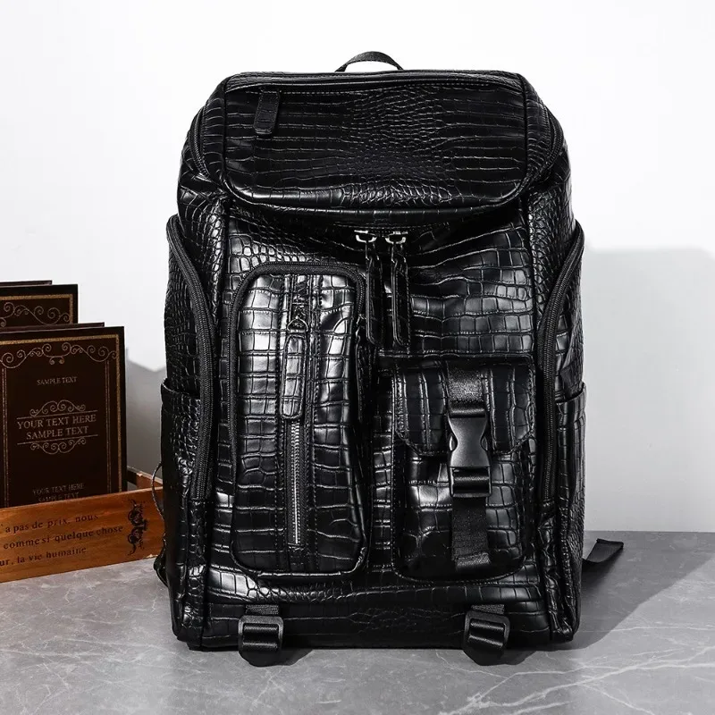 Sacs à dos de marque de luxe pour hommes, sac à dos de voyage de grande capacité, sacs pour ordinateur portable, cartable à poches multiples