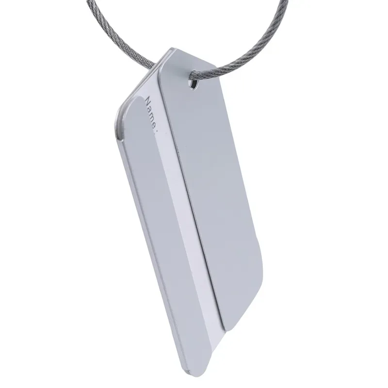 étiquette d'identification de bagage portable de couleur unie pour hommes et femmes, étiquette de nom et d'adresse pour valise, accessoire de marquage de sac anti-perte pour voyage