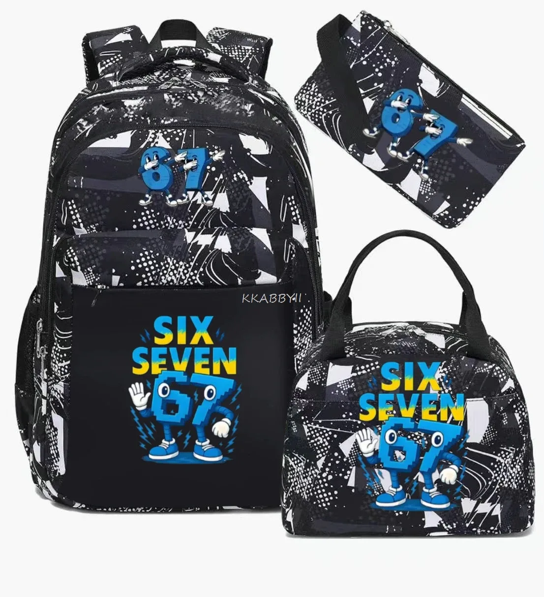 sac à dos steal a brainrot avec sac à lunch pour adolescents et étudiants, ensemble de voyage décontracté et confortable
