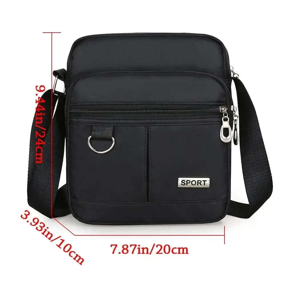 petit sac à bandoulière décontracté pour femmes, porte-monnaie multifonctionnel, portefeuille en nylon, sacoche étanche pour téléphone portable
