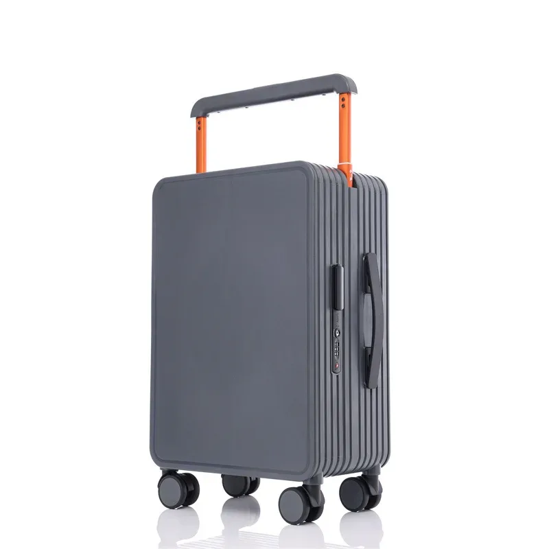 valise pc antirayures antipoussiere toupie roues poignées orange blanc bleu grandecapacite voyage fonctionnelle compartimentsinternes zippés