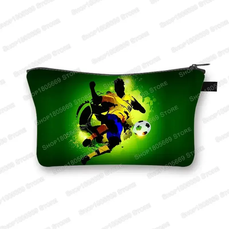 trousse à cosmétiques pour football, baseball, basket-ball, trousse de toilette de loisirs, trousse de maquillage pour femmes, petite pochette pour rouge à lèvres, sacs à cosmétiques