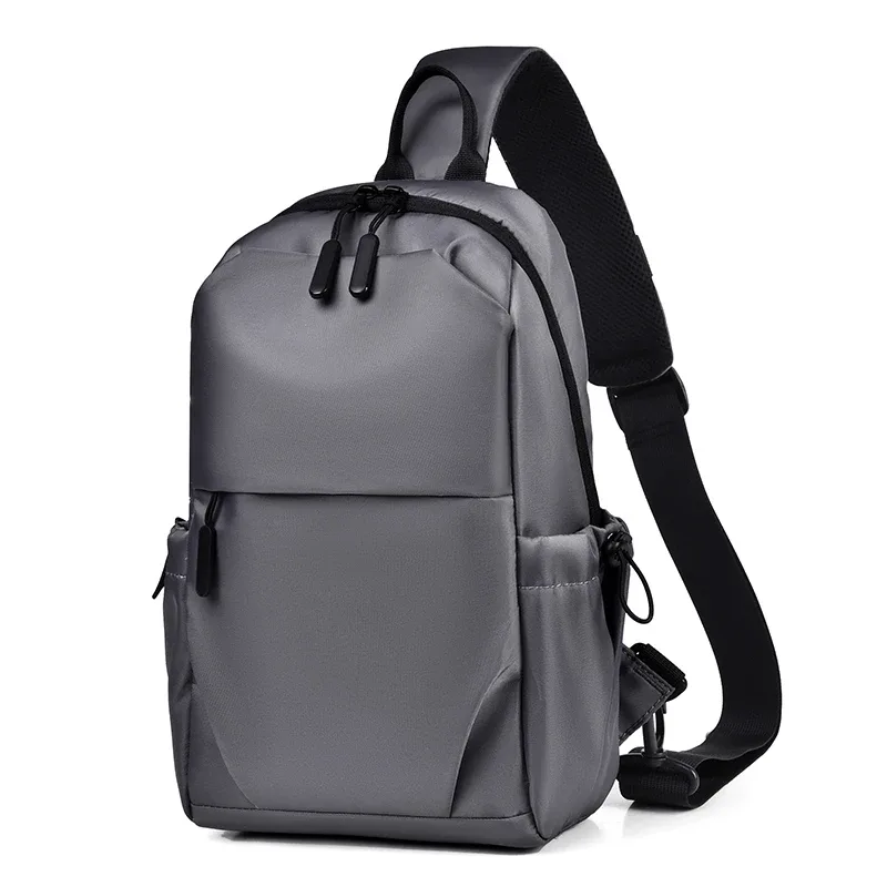 sac de poitrine multifonctionnel pour hommes avec bretelles réglables, sac à bandoulière professionnel adapté au sport, aux voyages d'affaires et aux trajets quotidiens