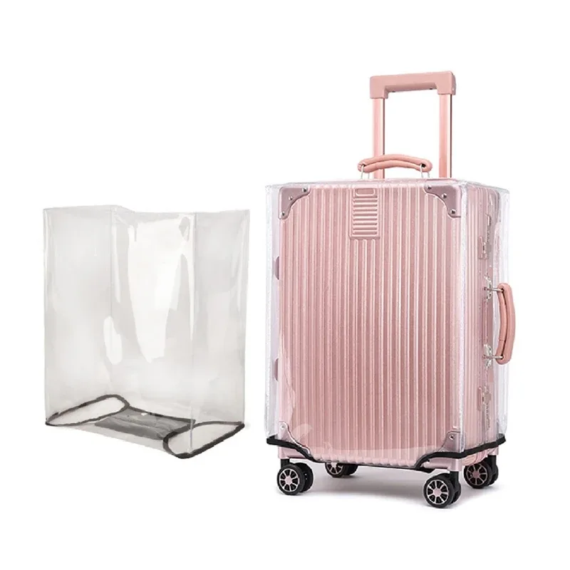 housse de protection pour bagages entièrement transparente, étanche à la poussière, durable, accessoires de voyage, étui en pvc, nouvelle collection
