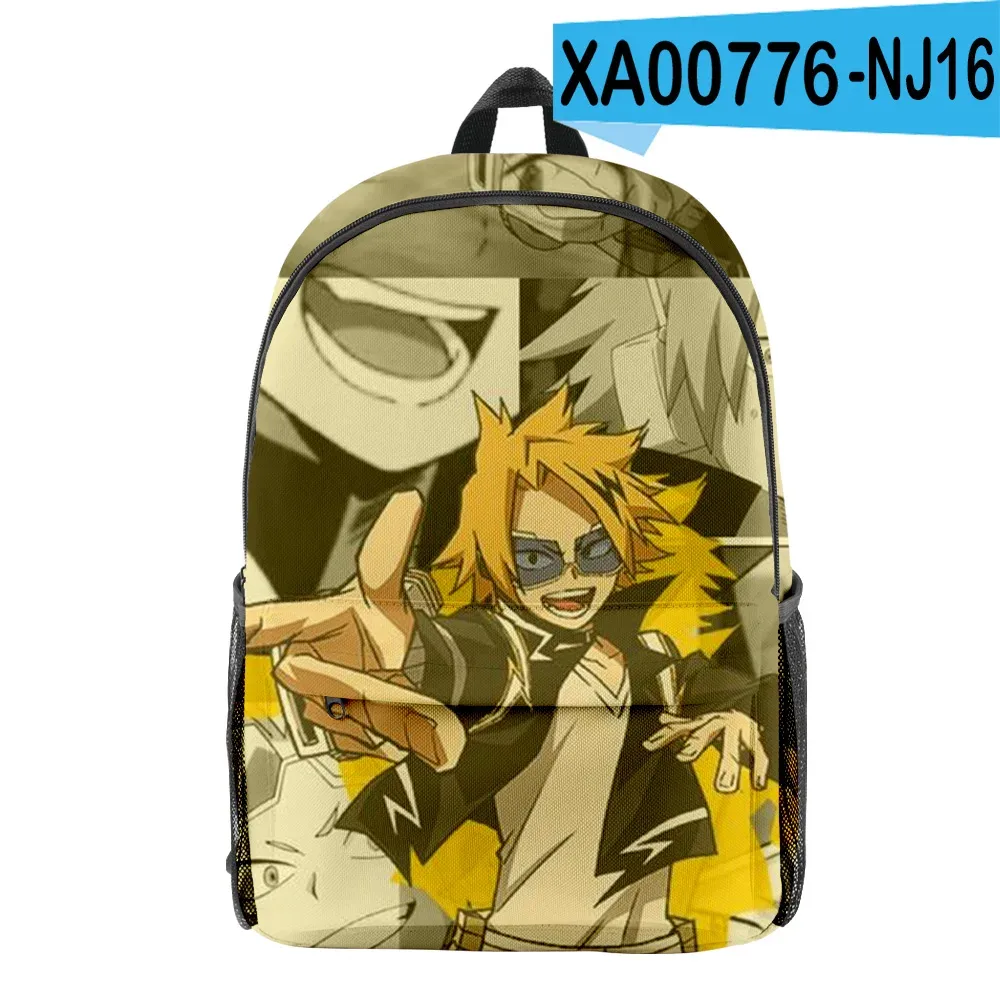 luxe populaire denki kaminari élève bookbag cahier sacs à dos impression 3d oxford imperméable garçons/filles voyage sacs à dos
