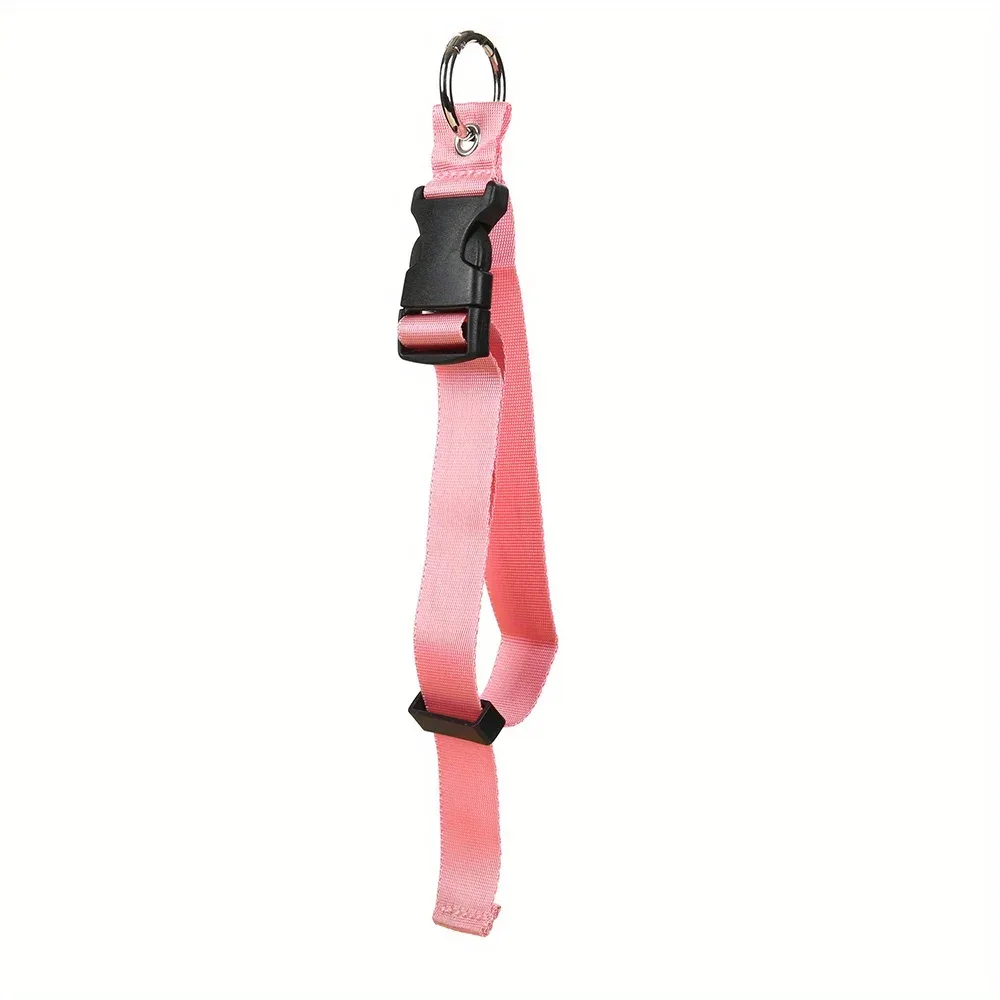 boucle voyage nylon noire rose attachement sac dos sangle anneau métal usage voyage sécurité transport