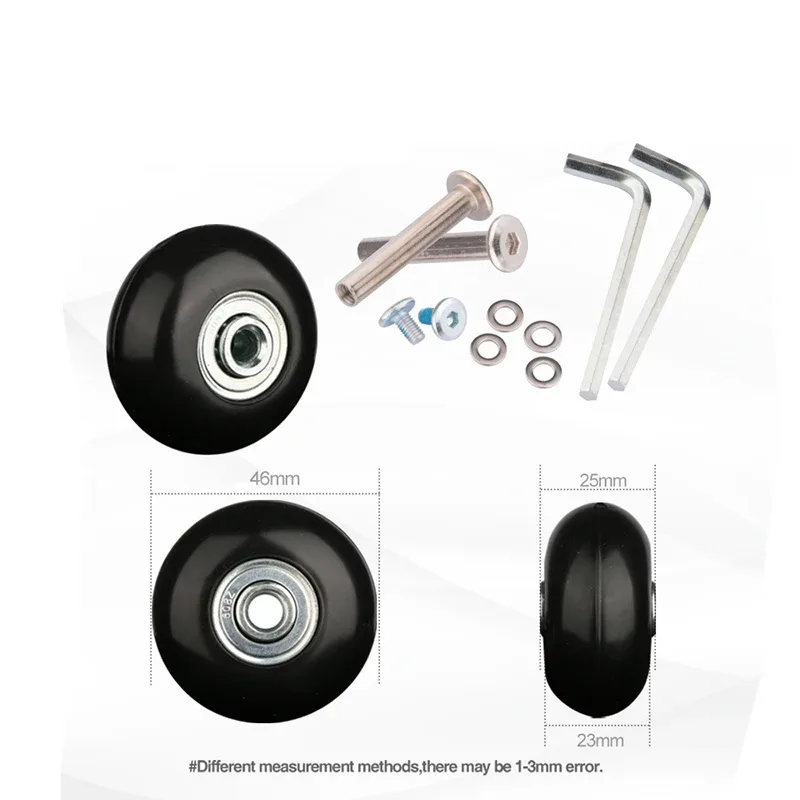 valise universelle roue boîtier de chariot roue résistante à l'usure valise silencieuse roue universelle remplacement réparation accessoires roulette