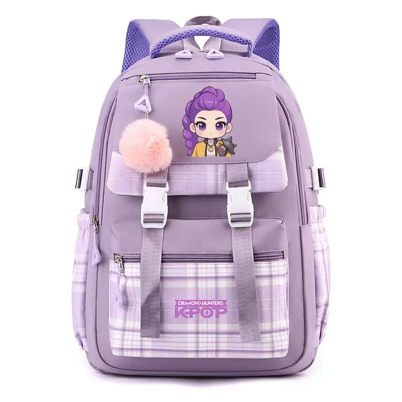 sac à dos d'étudiant k-pop demon hunters, cartable de grande capacité pour adolescents, sac à dos de voyage pour ordinateur portable pour femmes, cadeau