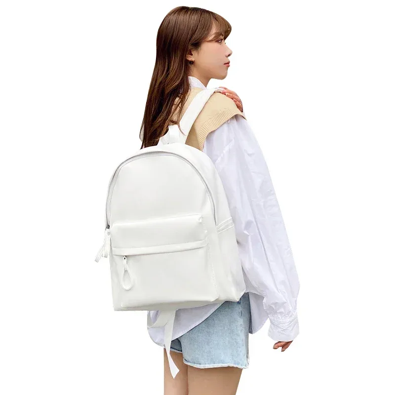 sac à dos en cuir de grande capacité pour femme, sac à dos pour ordinateur portable, cartable de livre de haute qualité, adolescentes, étudiant, mode