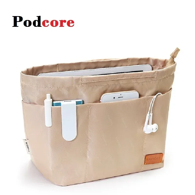luxury nylon purse organizer insert for brand tote bags