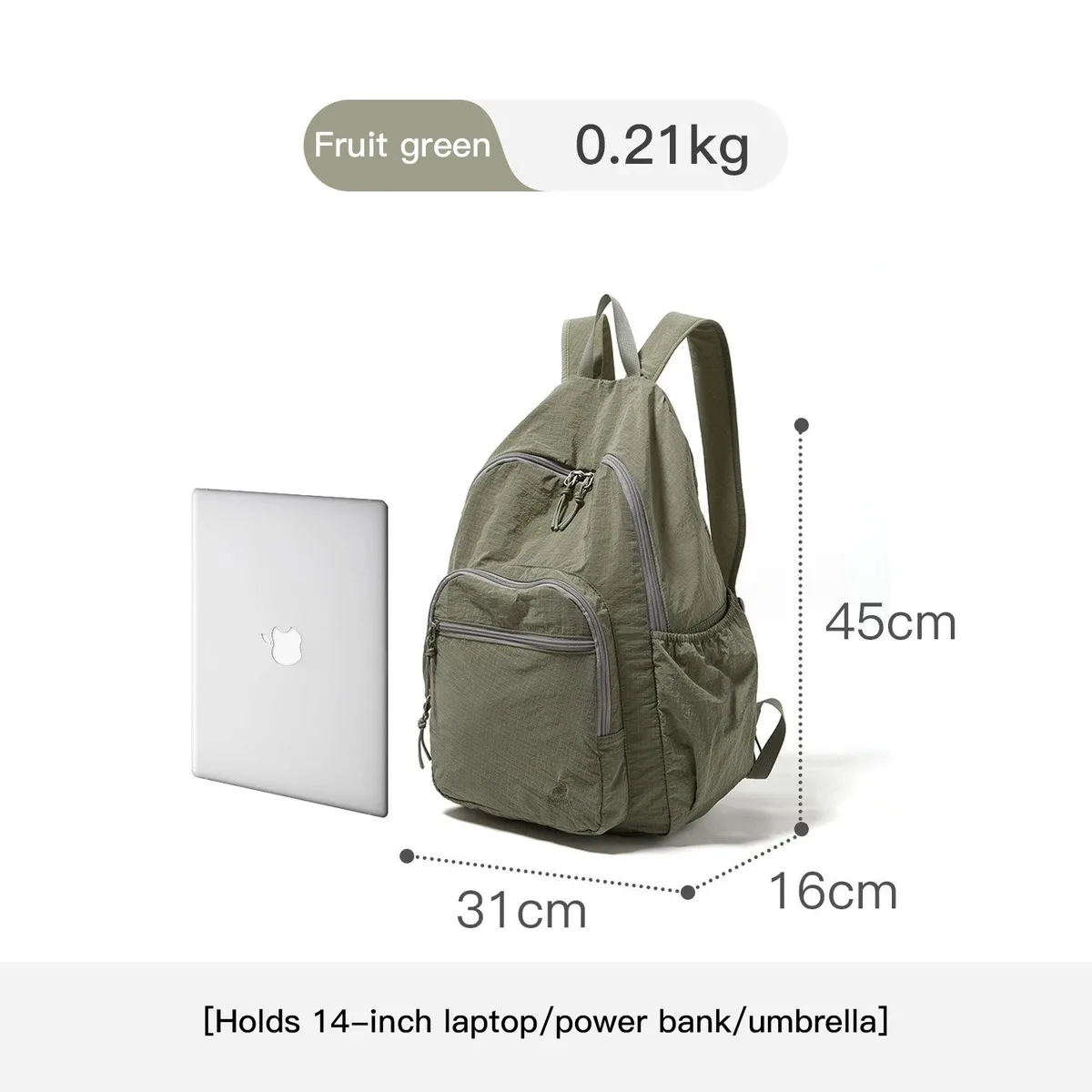 sac à dos pliable grande capacité pour femme fouvor 2026, léger, tendance, pour voyage en extérieur, randonnée, sac à dos décontracté 3059-13