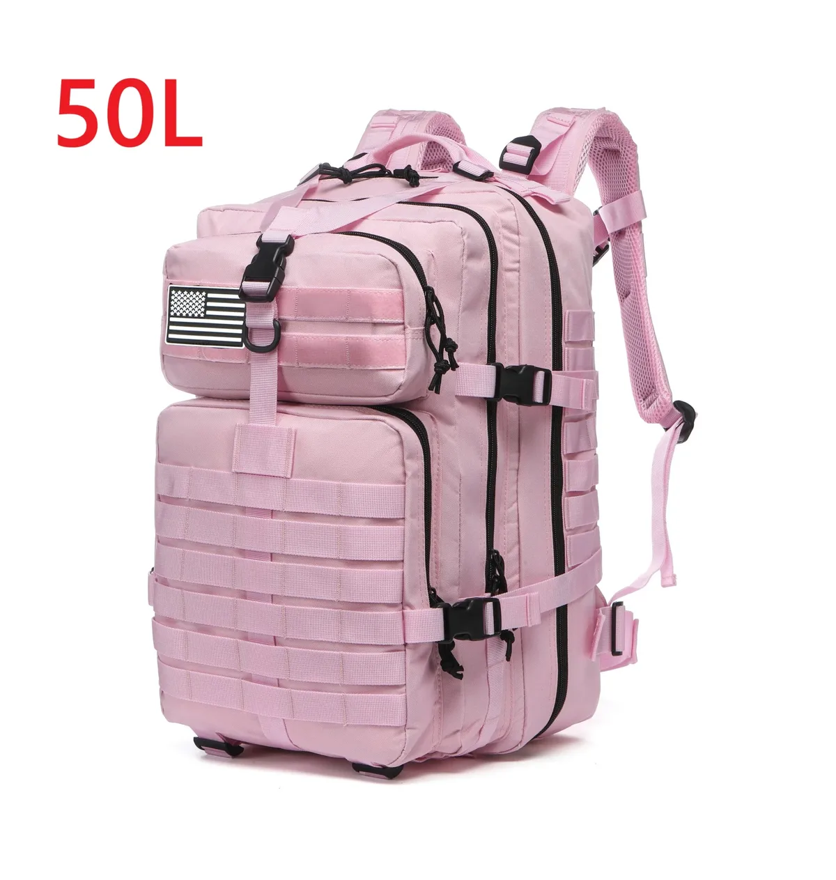 sac dos oxford université polyester 36 55 litres noir bandes horizontales poche lateral webbing voyage extérieur
