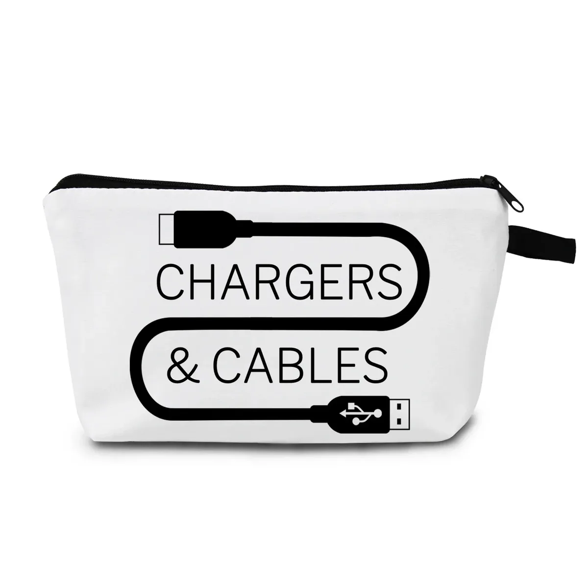 sac de rangement pour chargeur, sac de maquillage, bouchons de chargeur, cadeau pour femmes, sac à cosmétiques pour cordon de chargement, pochette à fermeture éclair, trousse de toilette de voyage