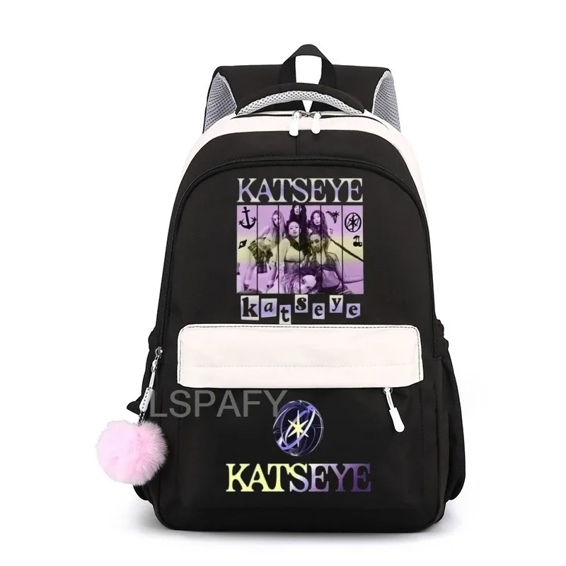 sac à dos pour ordinateur portable katseye funny teenager, sac d'école en toile cool pour femmes, sacs à dos d'étudiant de haute qualité, sac d'école tendance pour filles
