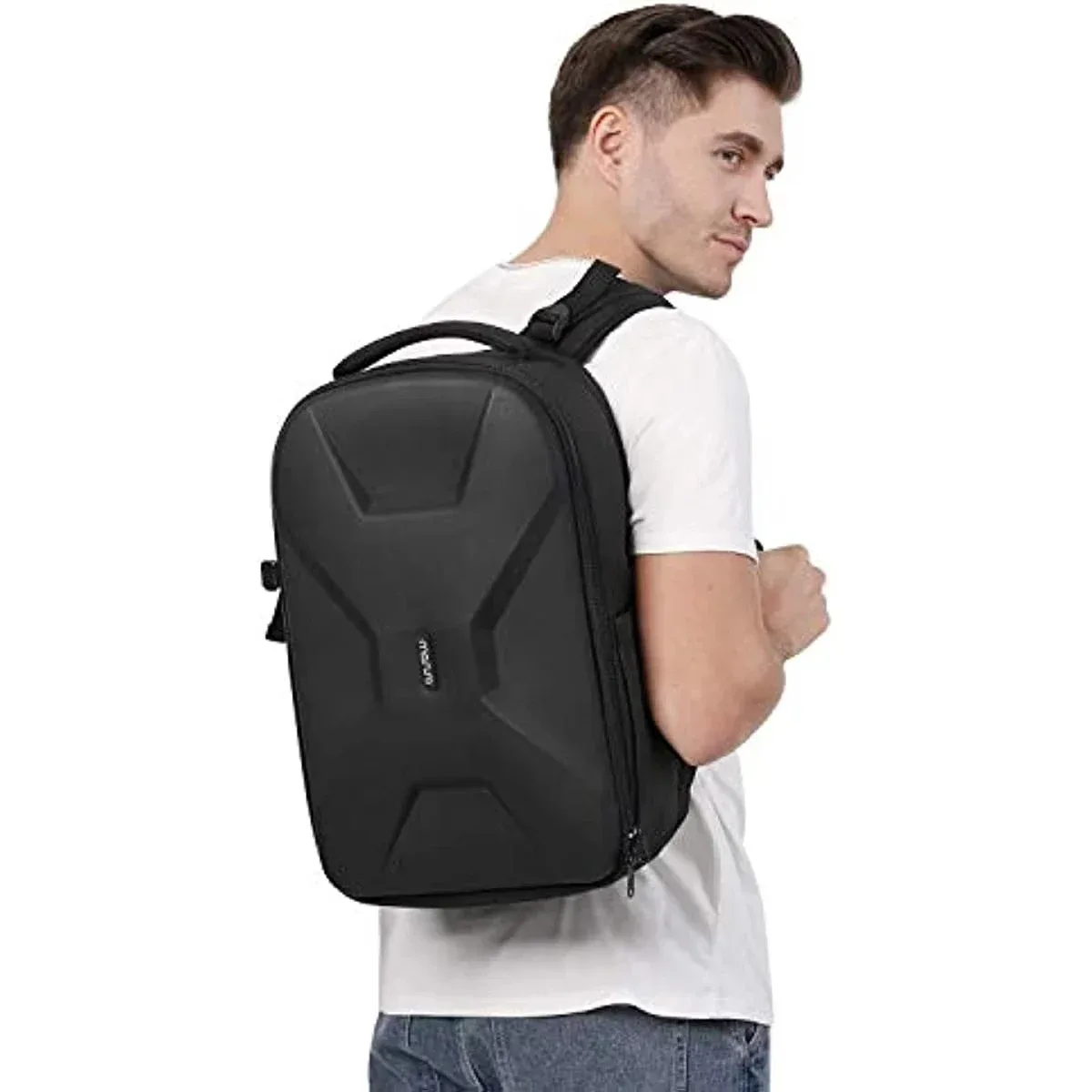 sac à dos pour appareil photo de photographie dslr, coque rigide étanche de 15 à 16 pouces avec support pour trépied et compartiment pour ordinateur portable canon/nikon/sony