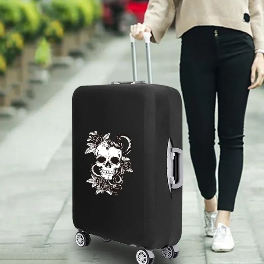 housse de valise essentielle de voyage à la mode, impression drôle pour accessoires de voyage de 18 à 32 pouces, sac de protection pour bagages à roulettes