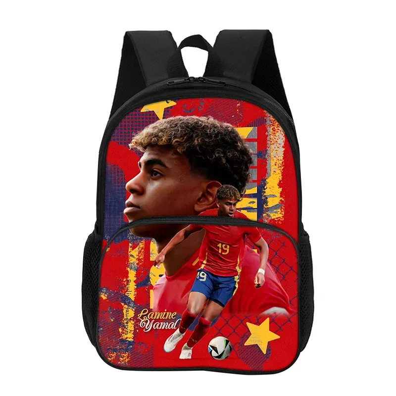 sac à dos l-lamin yamal avec poche avant, sac d'école pour étudiants, enfants, star du football, sac de sport, sac de voyage, sac à dos de grande capacité