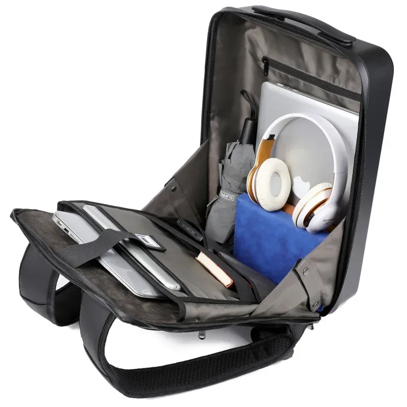 sac à dos multifonctionnel pour homme, sac pour ordinateur portable, sac à coque rigide, grande capacité, hydrofuge, abs, usb, e-sports, mode
