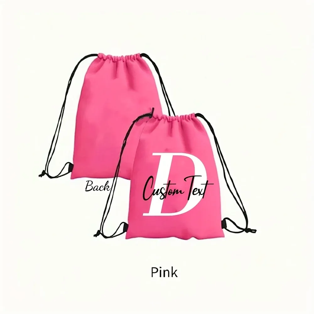 sac à dos personnalisé avec initiales, sac de sport, sac de natation, sac de gym, sac de club après l'école, multifonctionnel