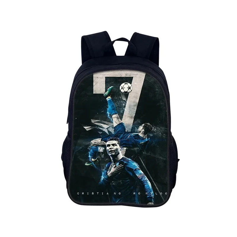 ronaldo sacs à dos étudiant football étoile sacs d'école enfants sport de plein air voyage cr sac à dos cadeau