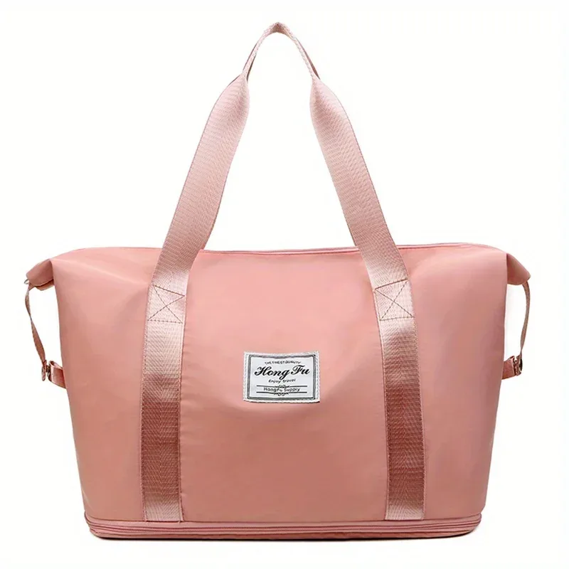 sac de sport et de voyage grande capacité pour femme en nylon, sac à main léger et polyvalent, style décontracté