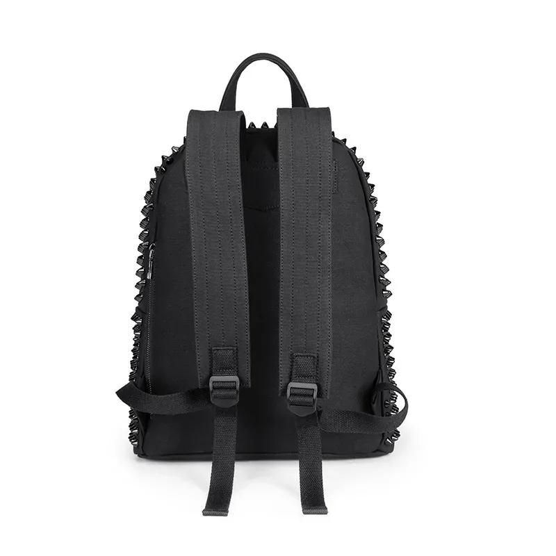 jierotyx – sacs à dos à rivets en cuir souple lavé pour femmes, sacoches d'école pour filles, sacs punk de voyage, fermeture éclair, livraison directe
