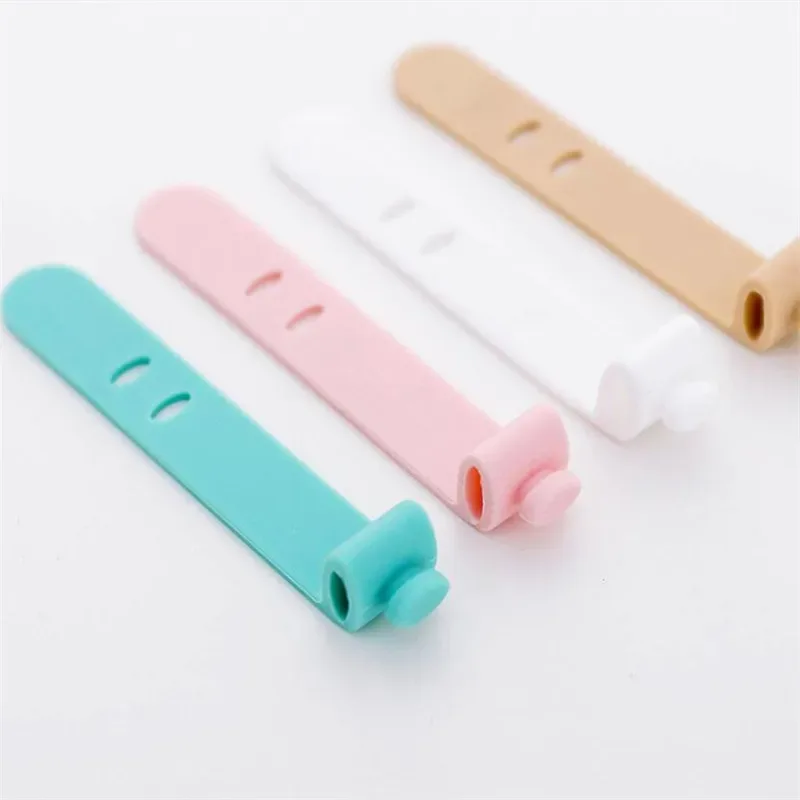 enrouleur de câble en gel de pton, protecteur d'écouteurs, support de téléphone usb, organisateurs de paquets, accessoires de voyage créatifs, 4 pièces/lot
