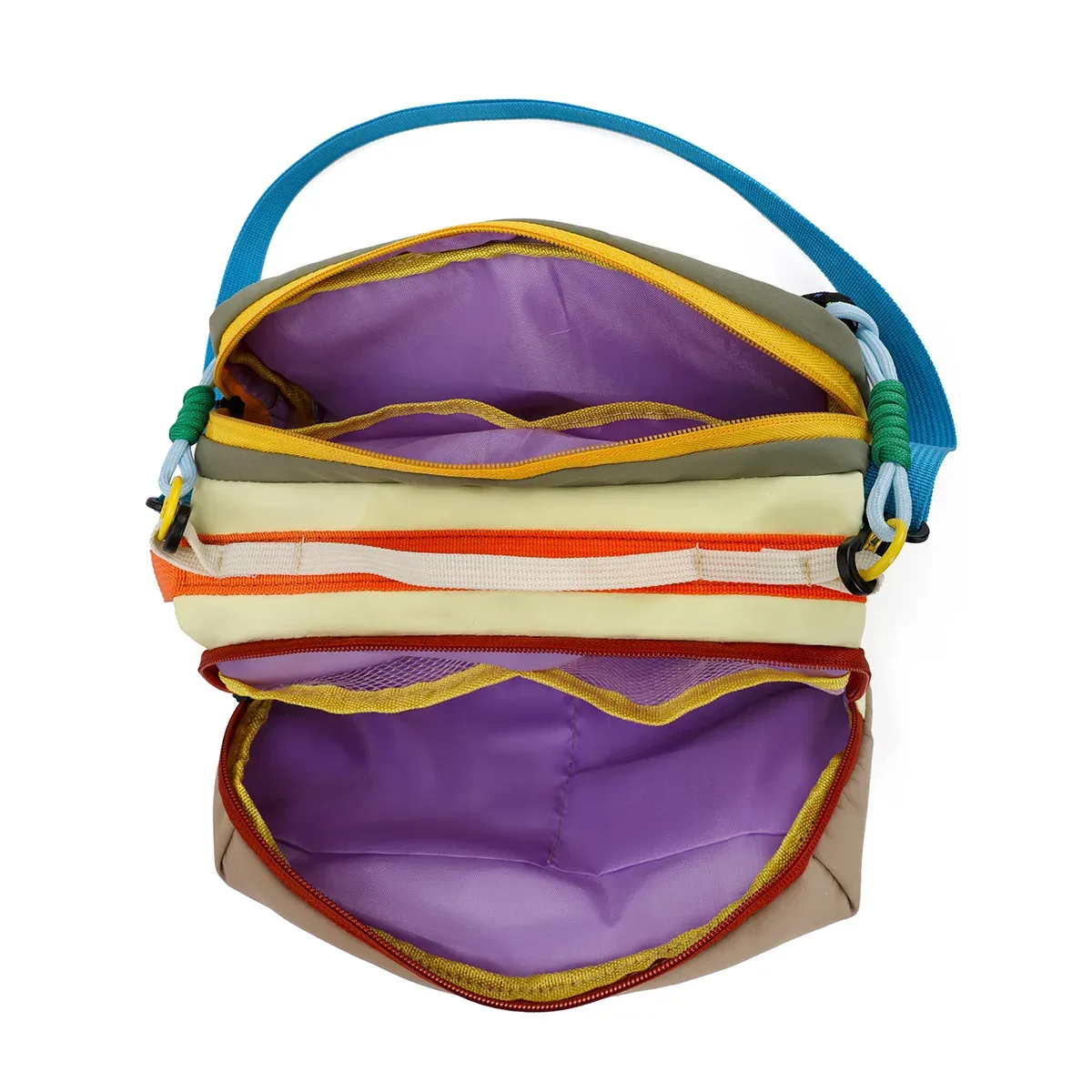 sac à bandoulière multifonctionnel sport décontracté, couleur contrastée, pour téléphone et bouteille d'eau, sac à main de voyage extérieur pour femme