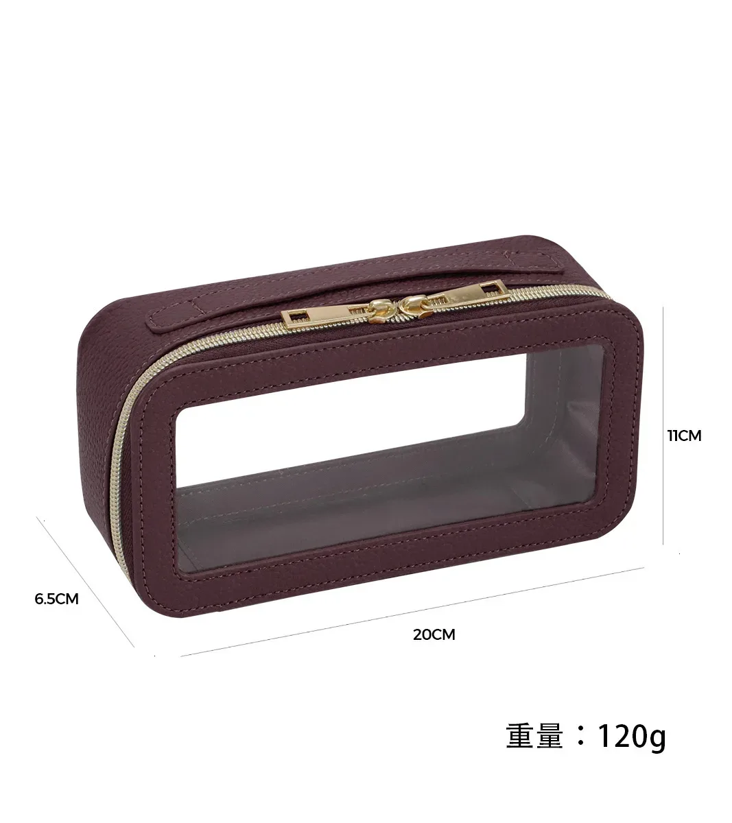 sac de toilette en cuir pu personnalisé avec lettres, transparent, pour femme, avec fermeture éclair, imperméable, grande capacité, sac de rangement de luxe