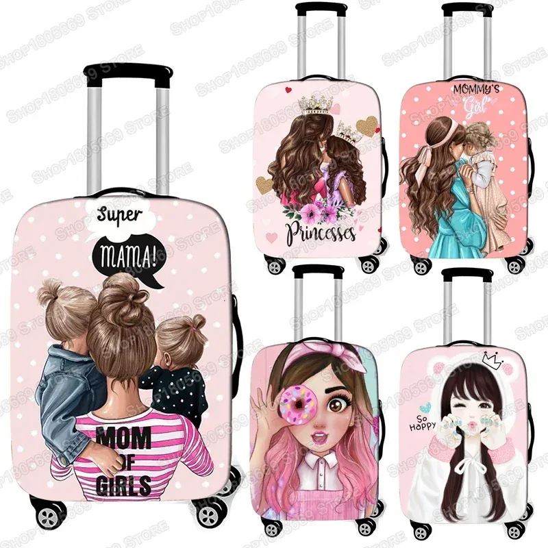 juste de bagage imprimée dessin animé pour filles, super spinal, accessoires de voyage, valise trolley, housses de protection de bagages, housse de valise anti-poussière
