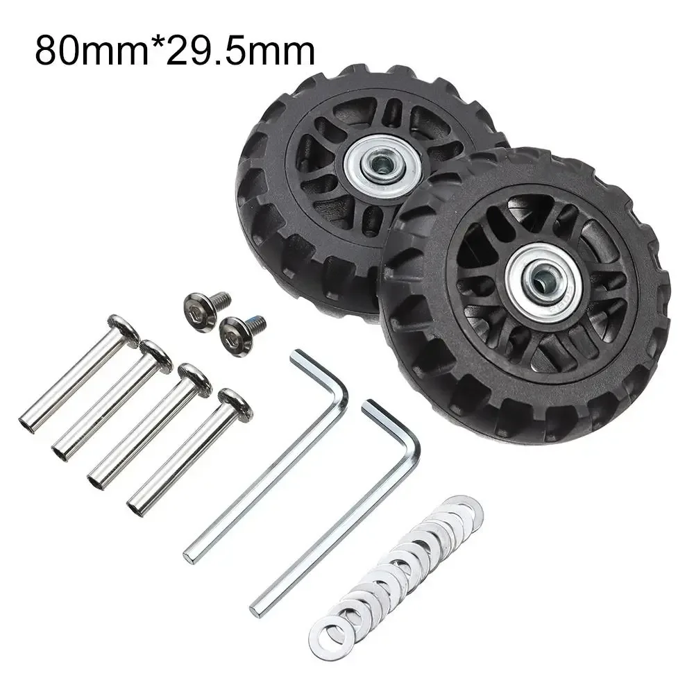 kit de réparation de roulettes de valise avec axe et roue directionnelle pour bagages, avec vis de fixation