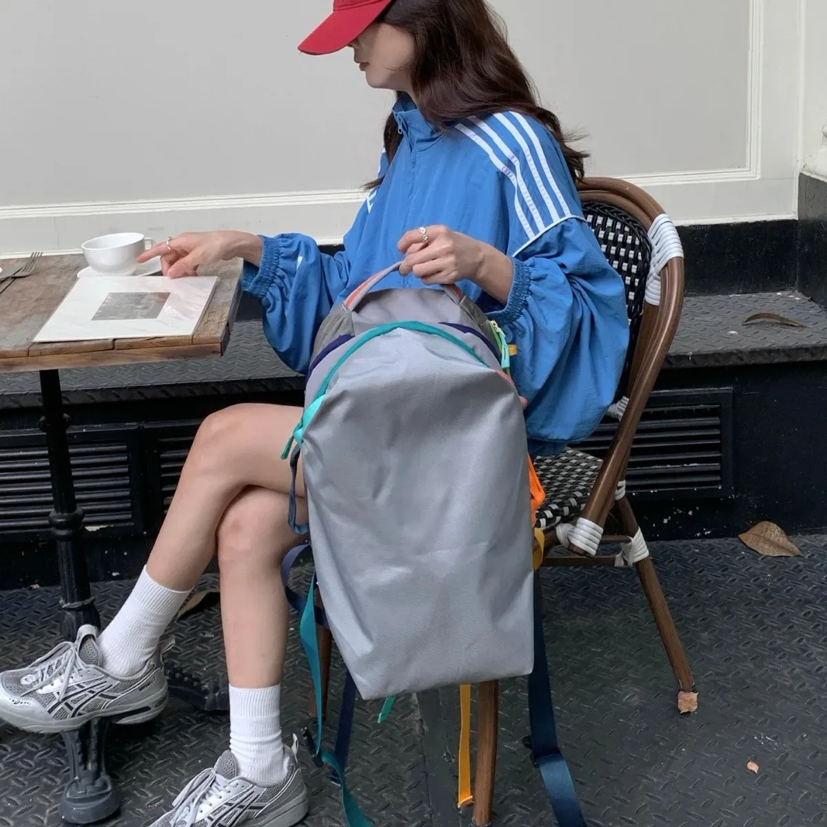 sac à dos de randonnée léger 28l, couleur tendance dopamine, grande capacité, sac à dos de voyage unisexe décontracté pour activités de plein air