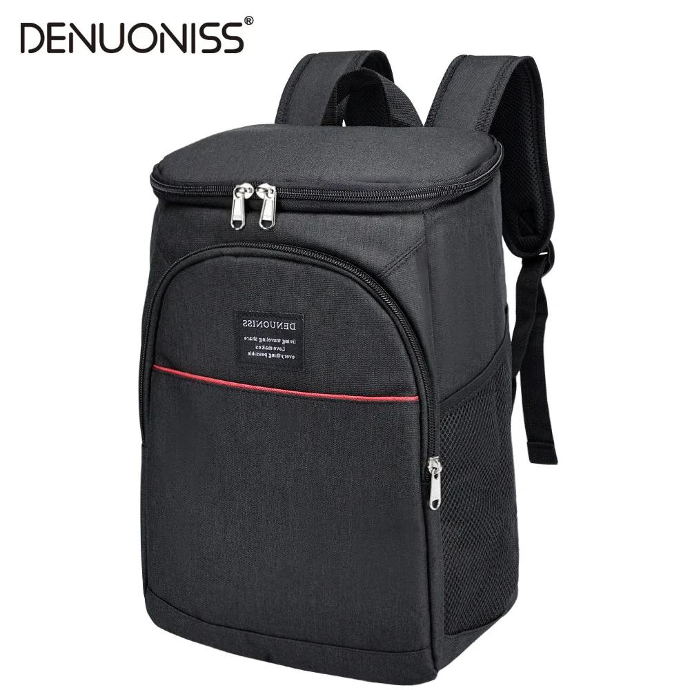 DENUONISS 20L sac à dos isotherme thermique multicouche sac à dos isolé étanche sac anti-fuite pique-nique en plein air et ouvre-bouteille