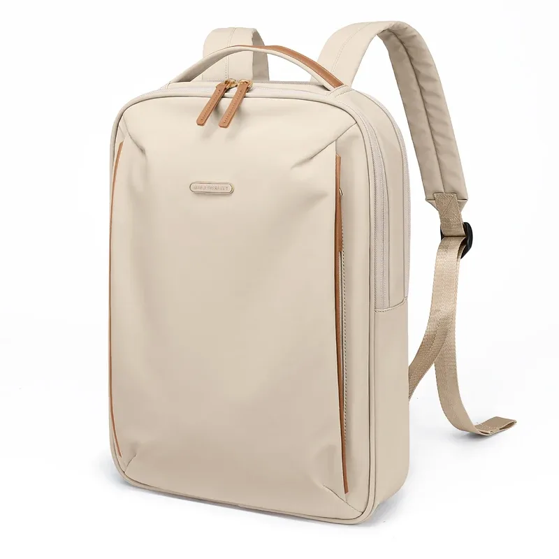 golf-sac à dos mince pour ordinateur portable pour femme, sac à dos élégant avec 2 armements informatiques, sac à dos de travail léger pour femme, 15 pouces, 16 pouces