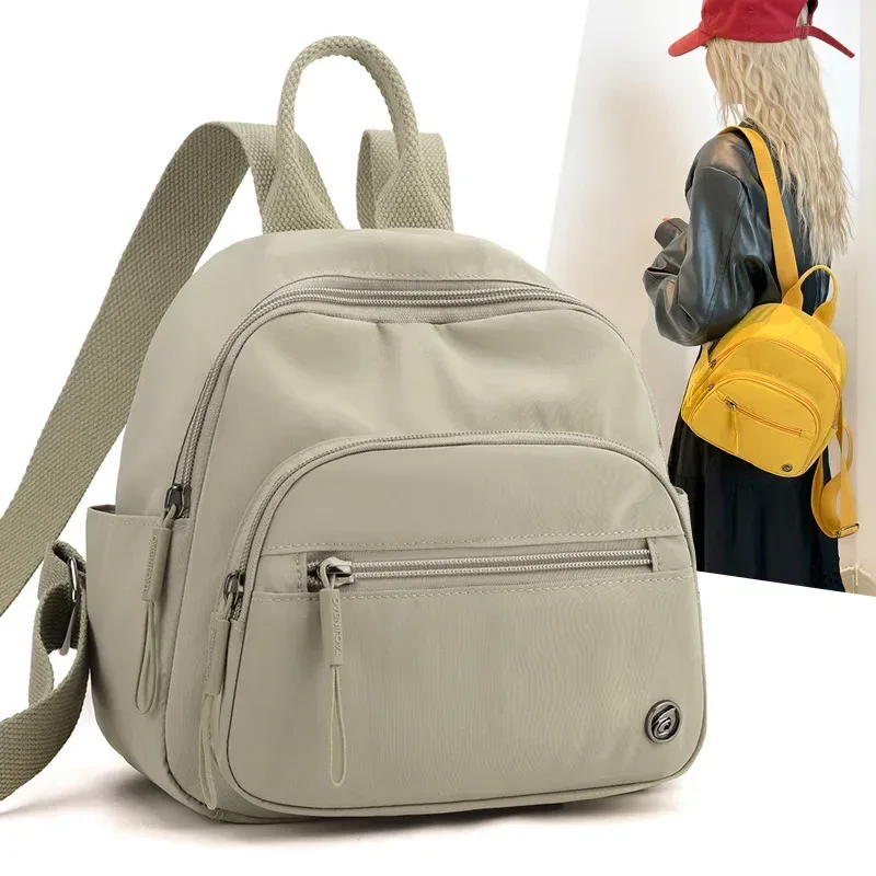 nouveau sac à dos élégant pour les trajets quotidiens, léger, imperméable, en tissu matelassé, multi-compartiments, sac à dos pour femmes