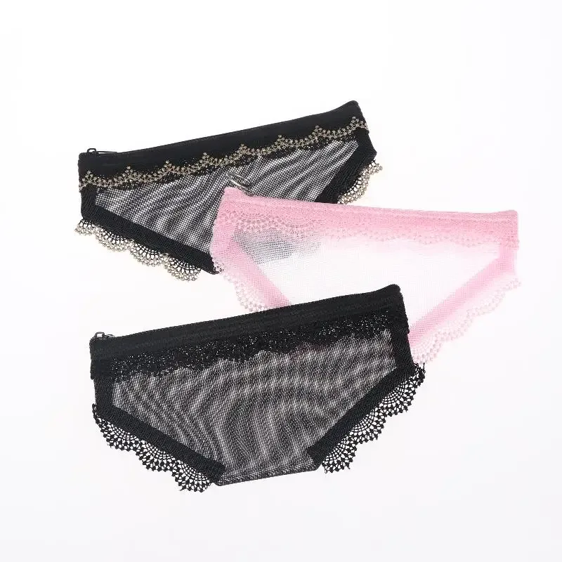 pochette de rangement transparente y2k en dentelle et maille en forme de cœur pour cosmétiques et maquillage, idéale pour les voyages