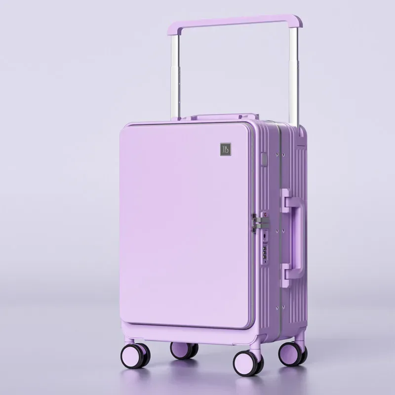klqdzms valise abs+pc grande capacité, valise à roulettes pour femme, boîte de voyage 20"24"26"28 pouces, sac de voyage style chariot, bagage pour homme