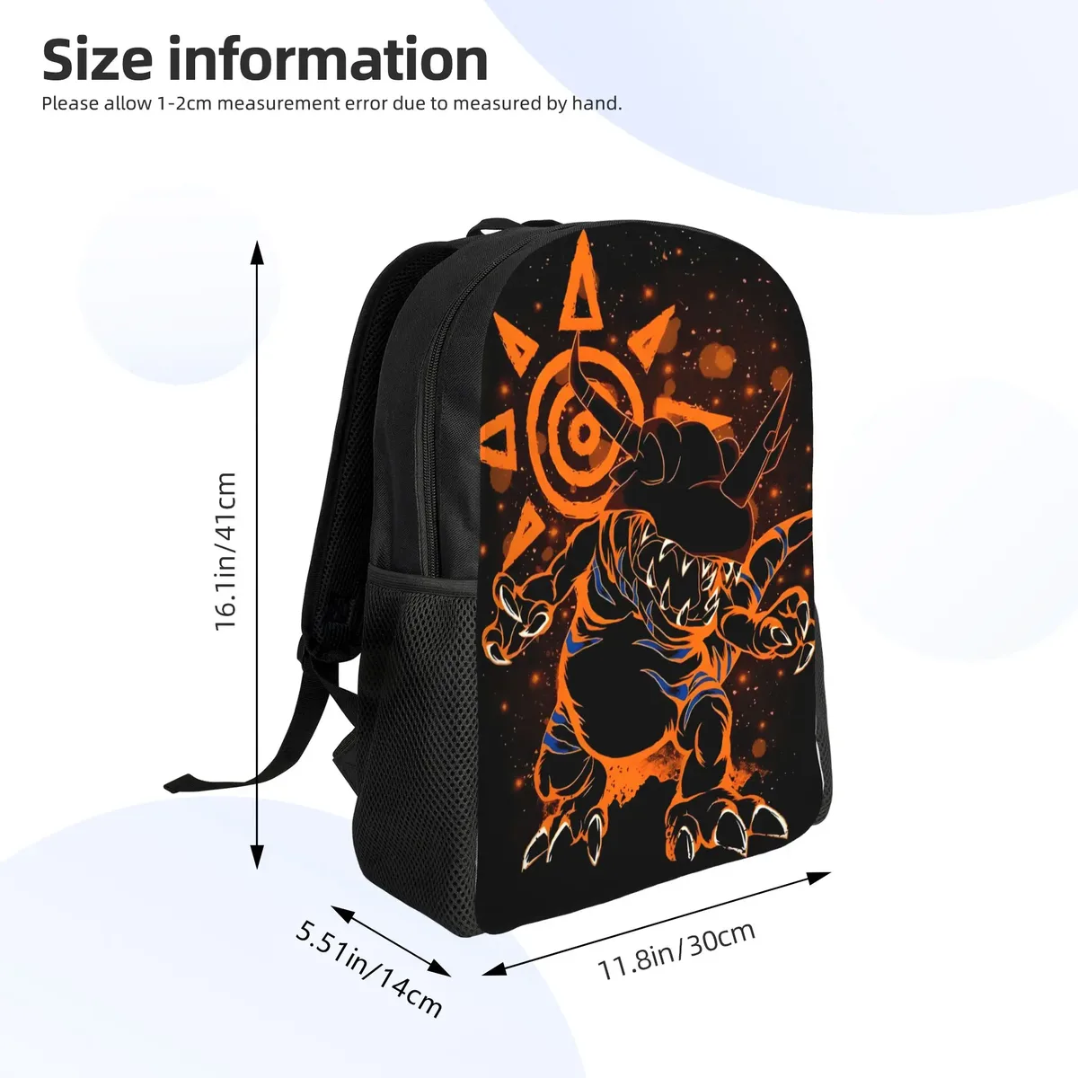 sac à dos greymon, 1 pièce, sac de rangement pour la rentrée scolaire, sac de camping, cadeau digimon anime, nouvelle année scolaire