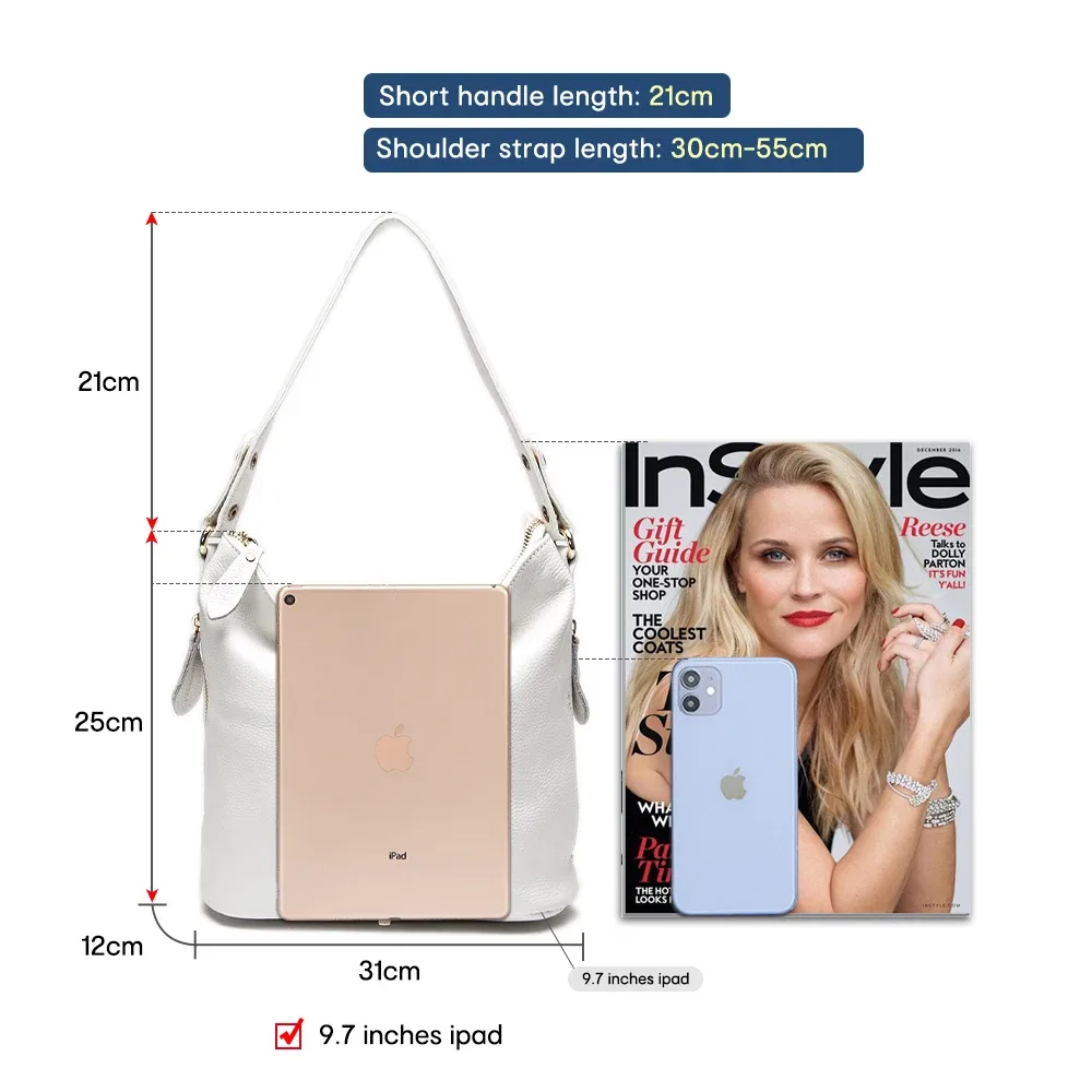 zency-sac à main élégant en cuir rouge pour femme, 100% group, hobo, charme, anneau, moyen, initié, jaune vif