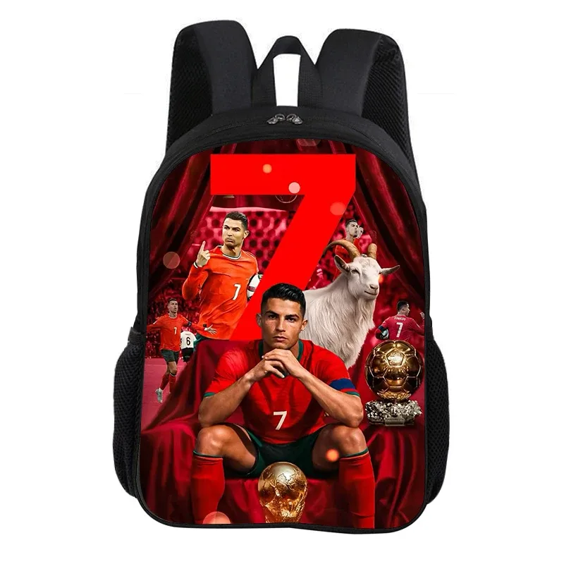 sac à dos cr football star, sac à dos pour enfant, sac à dos scolaire ronaldo, sac à dos de sport de football, sac à dos scolaire tendance, cadeau pour enfants