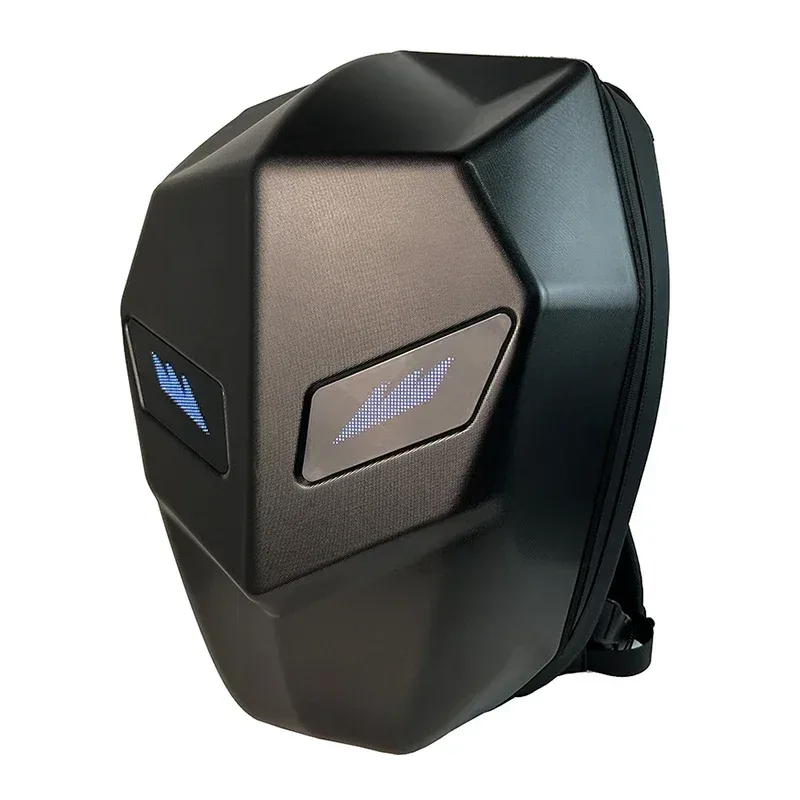 led randonnée sac à dos pour hommes coque rigide led moto cyclisme casque sac à dos femme voyage d'affaires étanche sac à dos pour ordinateur portable