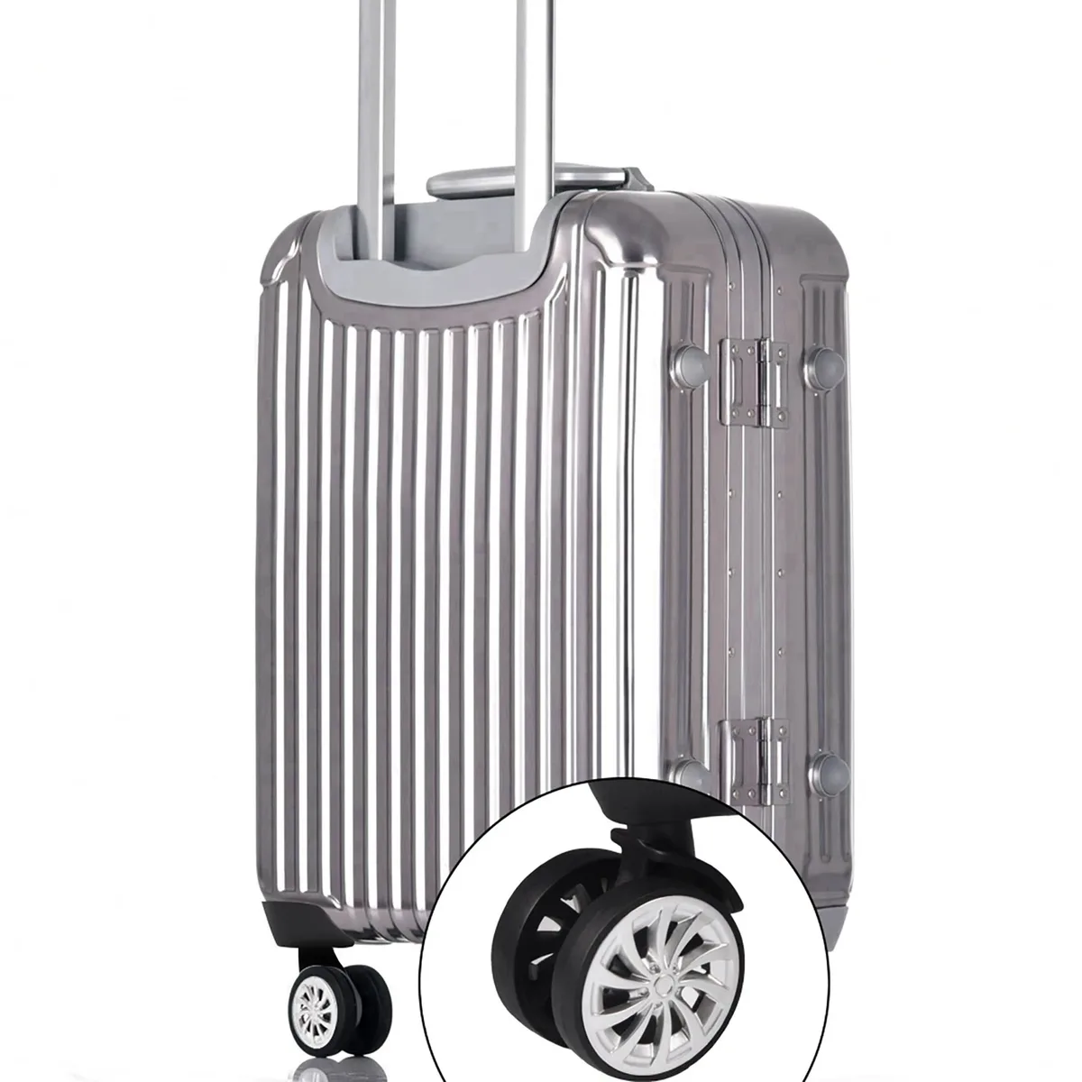 1pc roue pivotante remplacement bagages valise de voyage roues en plastique