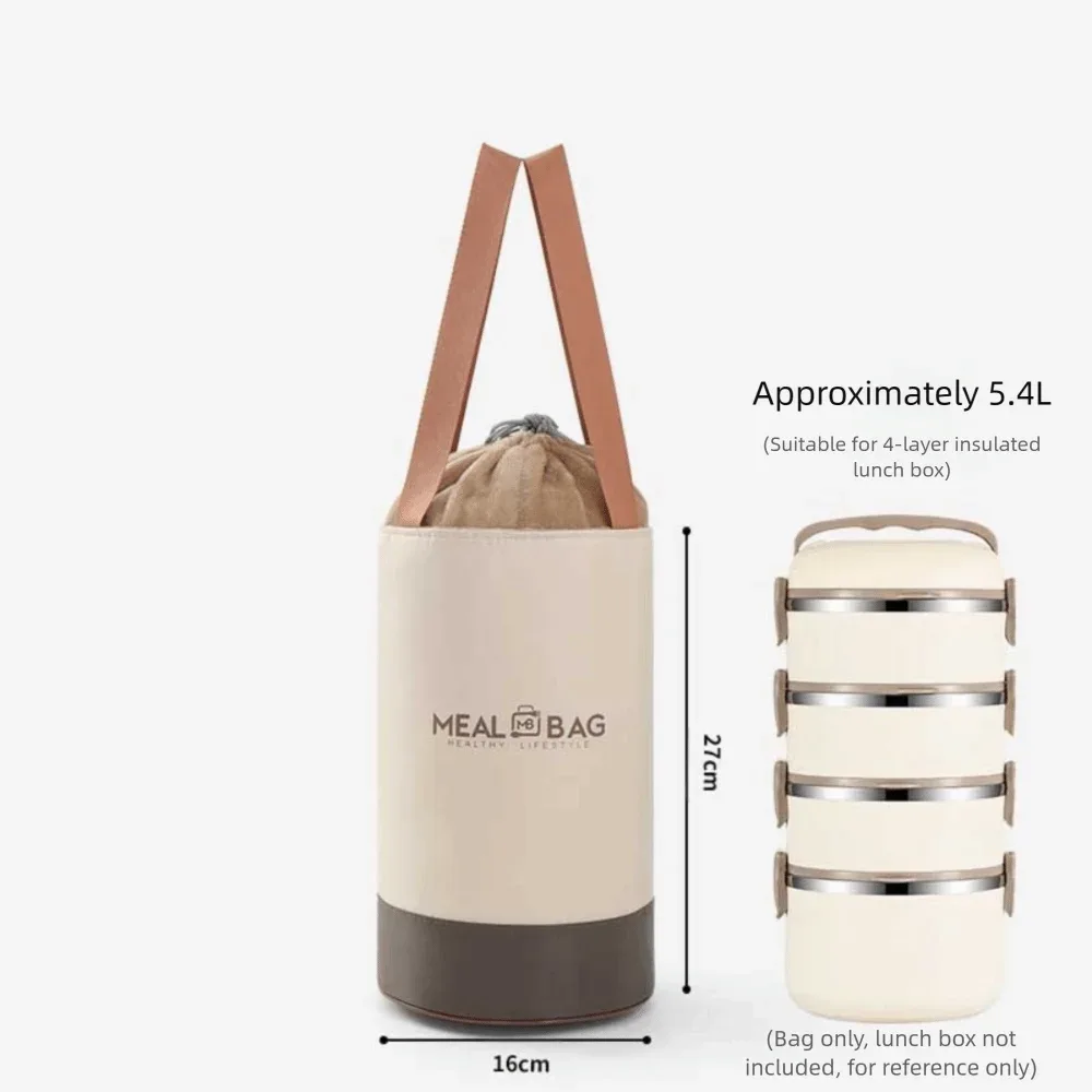 nouveau sac de rangement de boîte à déjeuner en papier d'aluminium, sac d'isolation thermique isolé oxford, sac thermique de grande capacité pour aliments, pique-nique