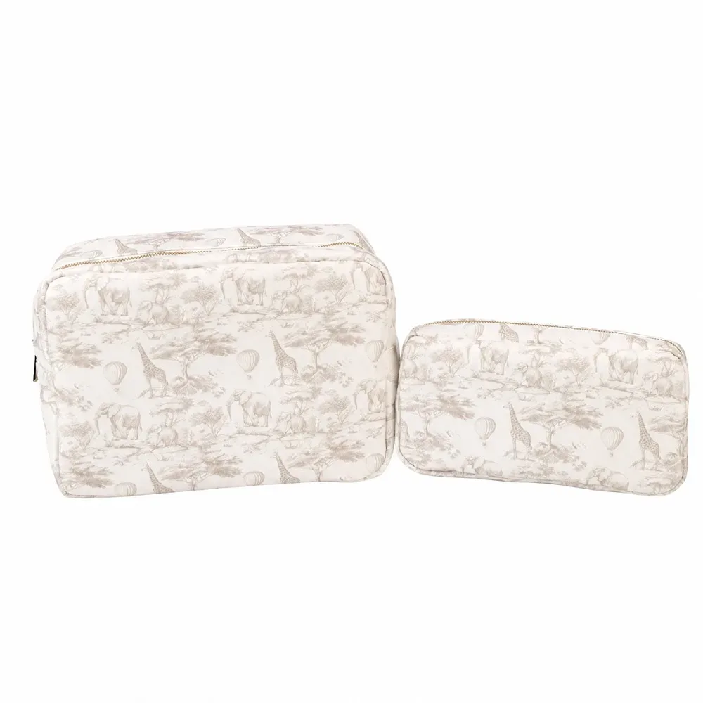 sacs à cosmétiques en nylon imprimés d'animaux, trousse de toilette étanche pour dames, rangement à fermeture éclair, pochettes de voyage portables pour organisateur de maquillage pour femmes